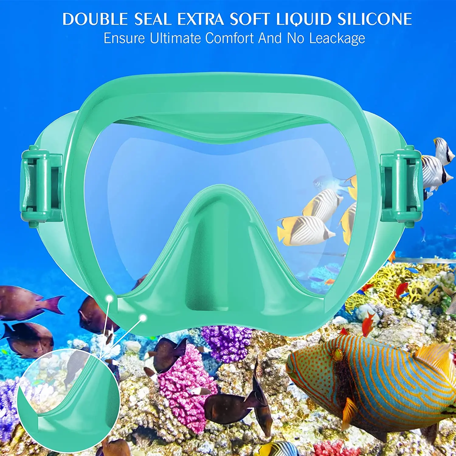 New Design Cheap Price Frameless Silicone Diving Mask Similar As Cressi