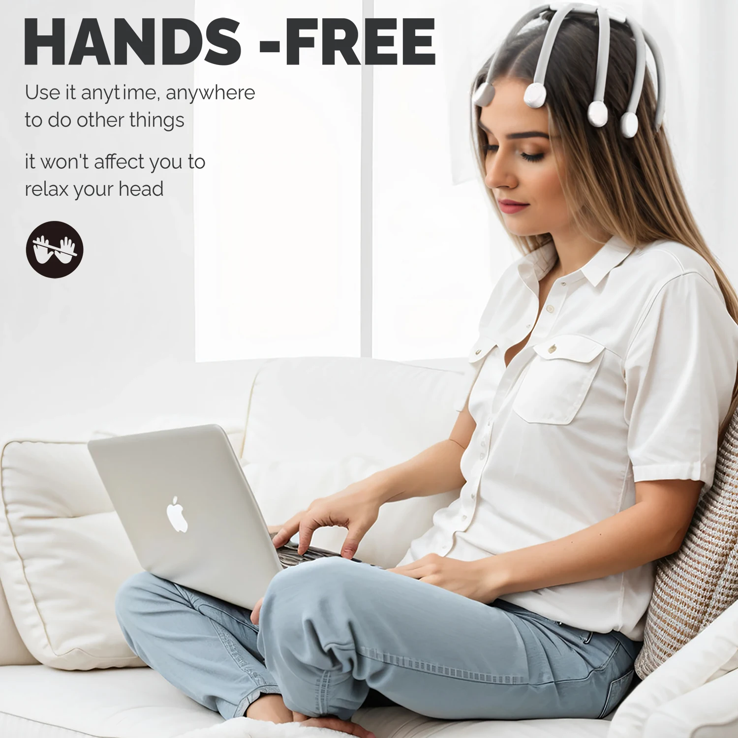 Electric Head Vibration Full Body Relax Scalp Massage Machine Promotes Blood Circulation Relieves Fatigue Octopus Head Massager