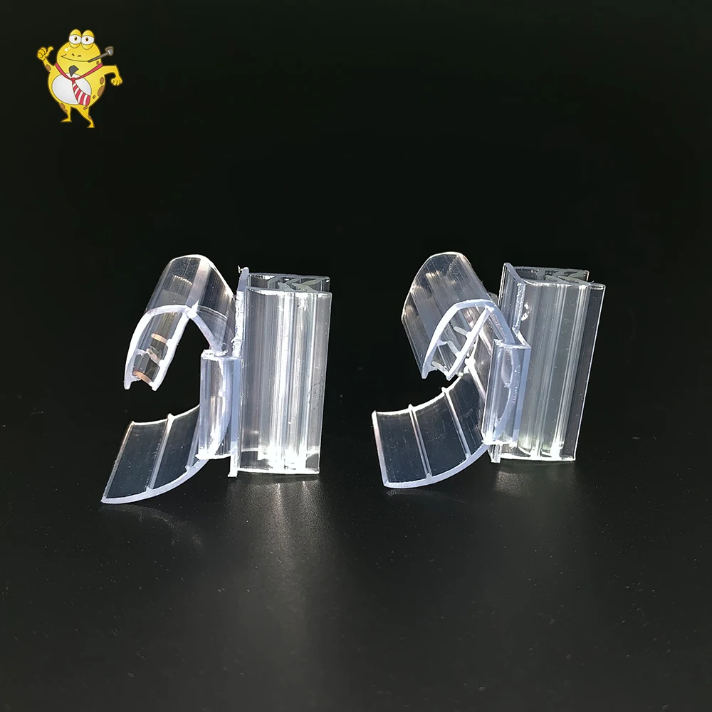 Plastic transparent super grip sign holder shelf talker talker clips