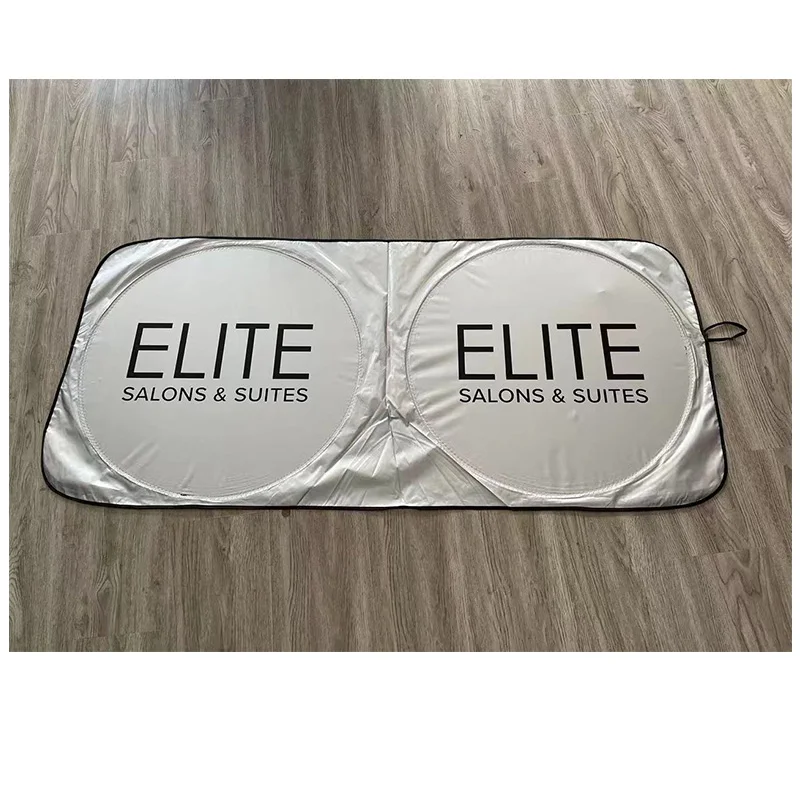 Factory custom LOGO gift car accessories foldable retractable protection Front car Windshield Sun Shade uv rays