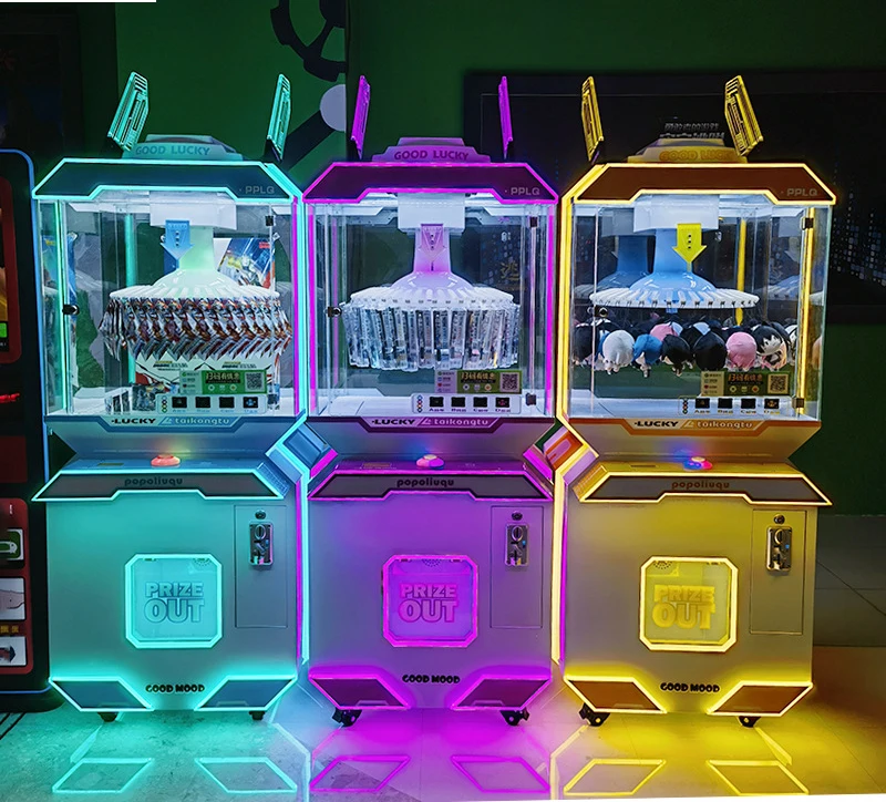 Popular Products Coin Operated Space Bunny Clamp Prize Game Machine Clip Gift Claw Game Machine