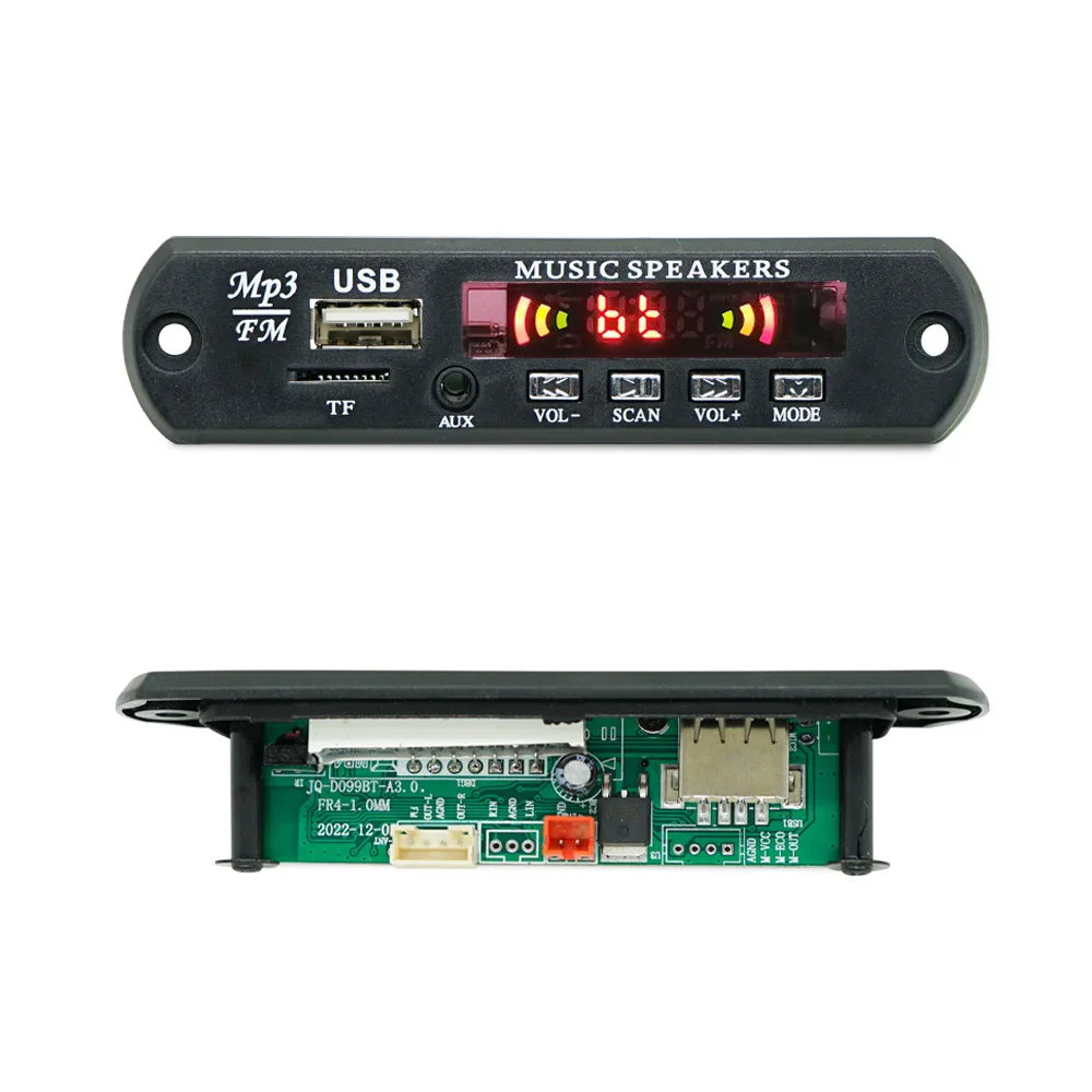 Wireless Bluetooth 5.0 MP3 WMA Decoder Board Car Audio USB TF FM Radio MP3 Bluetooth Player