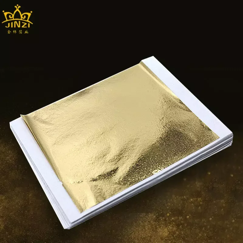 Brand new product Taiwan gold leaf Sheets 14*14 cm for Art Gliding furniture  craft and so on Decorating