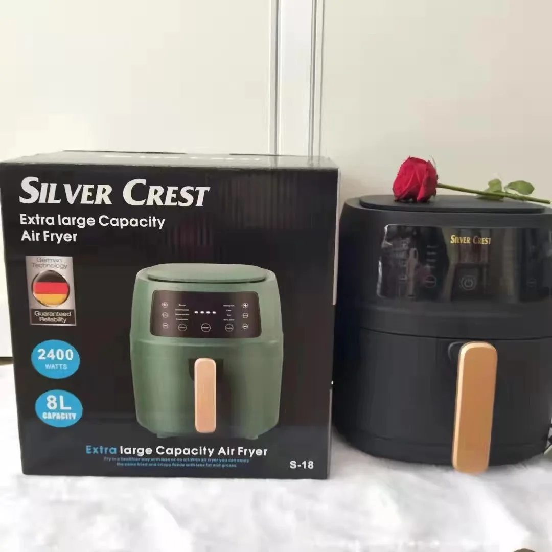 Family and party size 8l air fryer oven silver crest air fryer In Stock Mini Frying Small Deep Cooking Air Electric Fryers