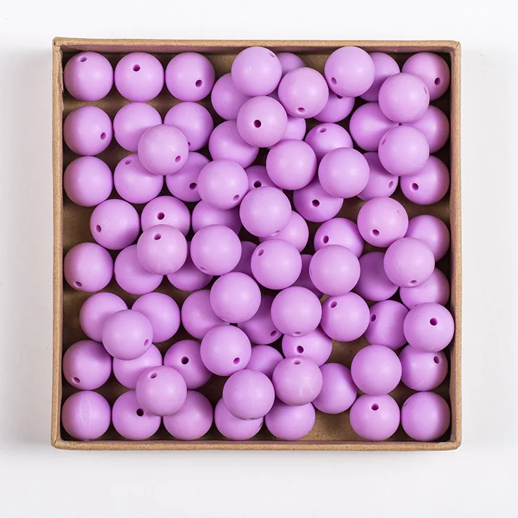  Silicone Beads 15mm Baby Teething Teether Safe Food Grade Nursing Chewing