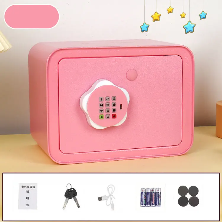 Security Keypad Mini Small Digital Money Saving Safe Storage Box