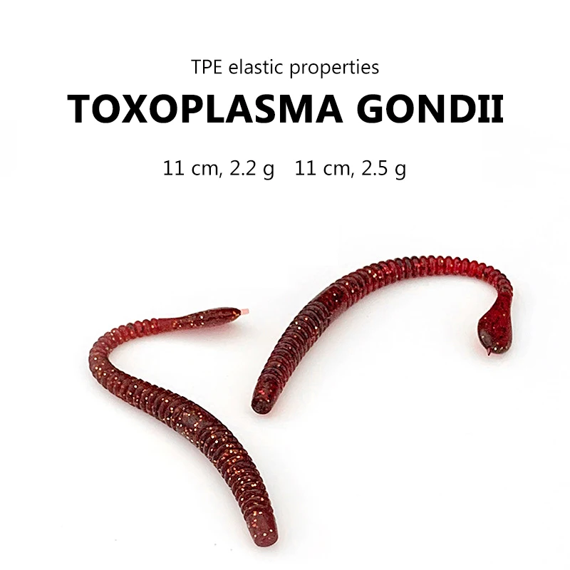 Lifelike Red Worms Soft Bait Simulation Earth Worm Floating Artificial Fishing Soft Lures Worm