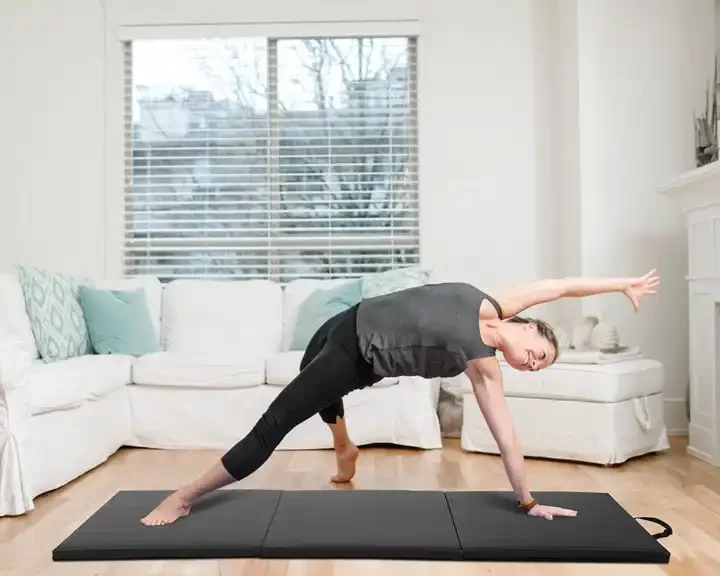 Gymnastics mat manufacturers wholesale three fold sports gymnastics mat home gym fitness equipment