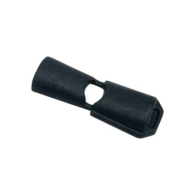 Bag Accessories Zipper Puller Plastic Black Cord End Clip on Draw Hoodie Barbed Cord Ends