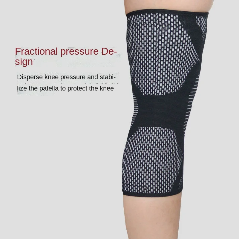 3D вязаный эластичный нейлоновый коленный протектор от боли спортивный компрессионный коленный бандаж