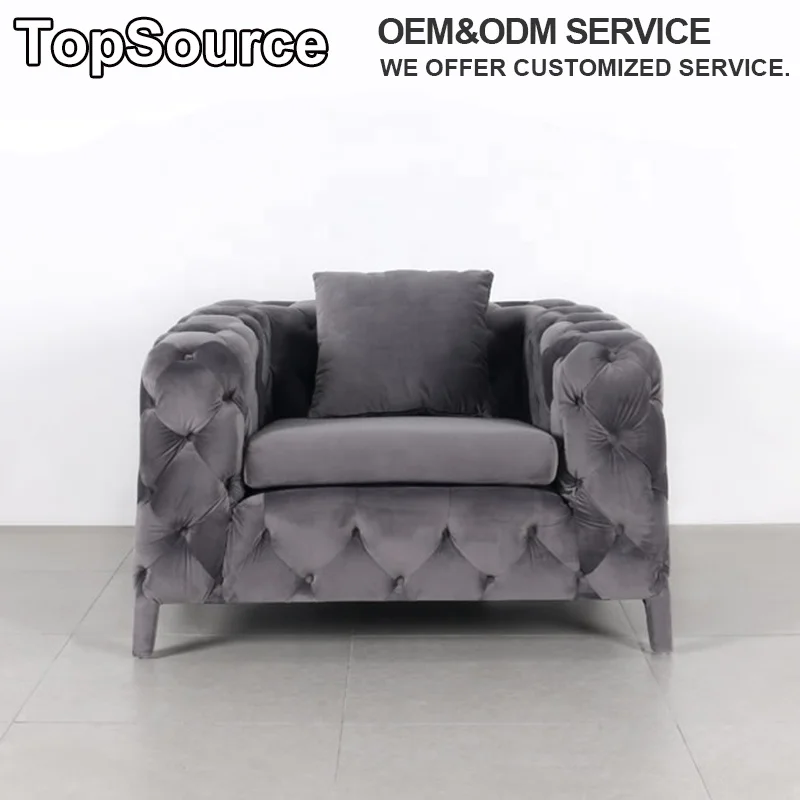 
Furniture Tufted Green Velvet Fabric American Chesterfield Sofa Set Venta De Muebles Designs Modern 