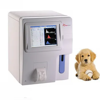 Auto Hematology Analyzer 3 Part Full Automatic Analyzer Veterinary Blood Analysis CBC Machine with Open Reagent Class II