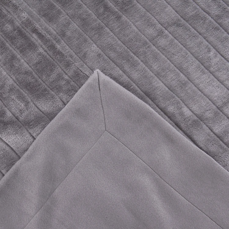Best Selling Striped Pattern Comfortable  PV Polar Fleece Blanket