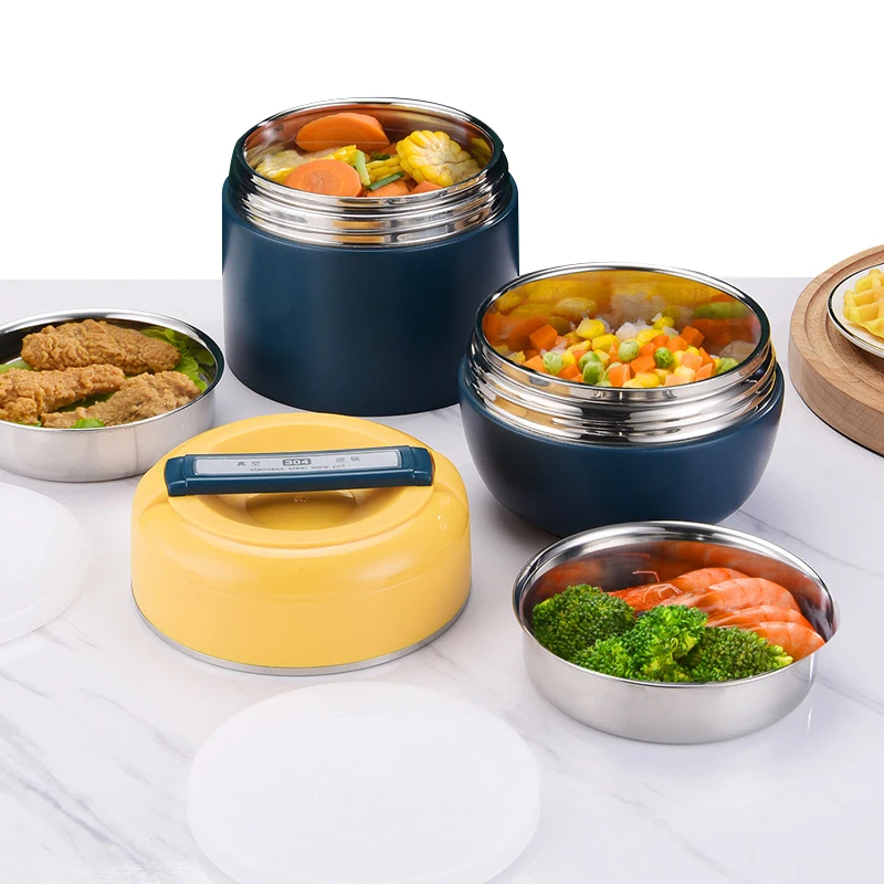 2022 New Design Double Wall Stainless Steel Insulated Thermal Vacuum Food Thermos Warmer Food Jar Flask
