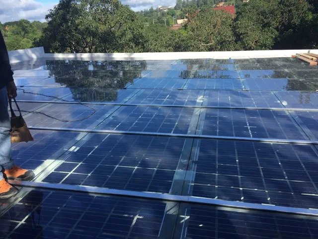 customized color BIPV transparent glass solar panel