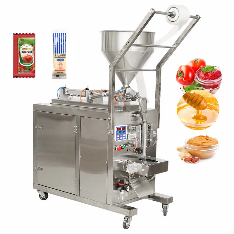Hot selling automatic pineapple jam strawberry sauce plastic bag sealing and packaging machine