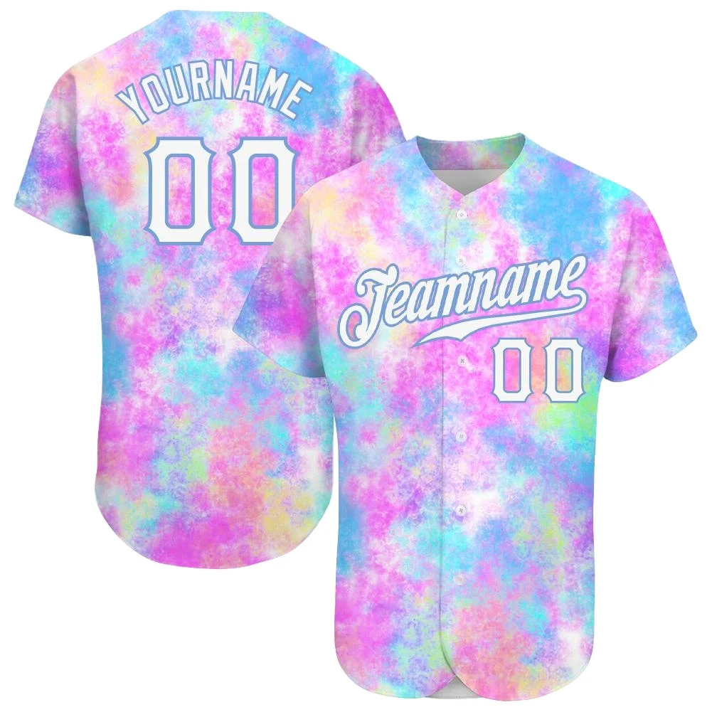 Custom Design Tie Dye Women Youth Baseball Custom Team USA Adult Softball Jerseys Shirts Sublimated Set