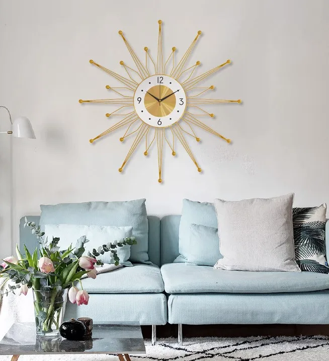 Big modern flower   wall clock design
