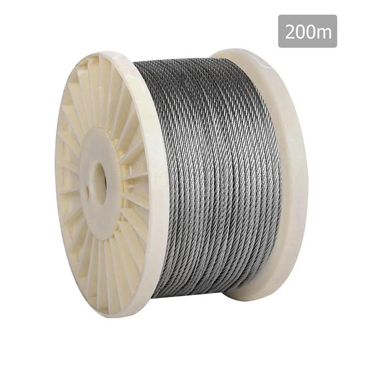 Transparent PVC Coated Galvanized Steel Wire Rope Price