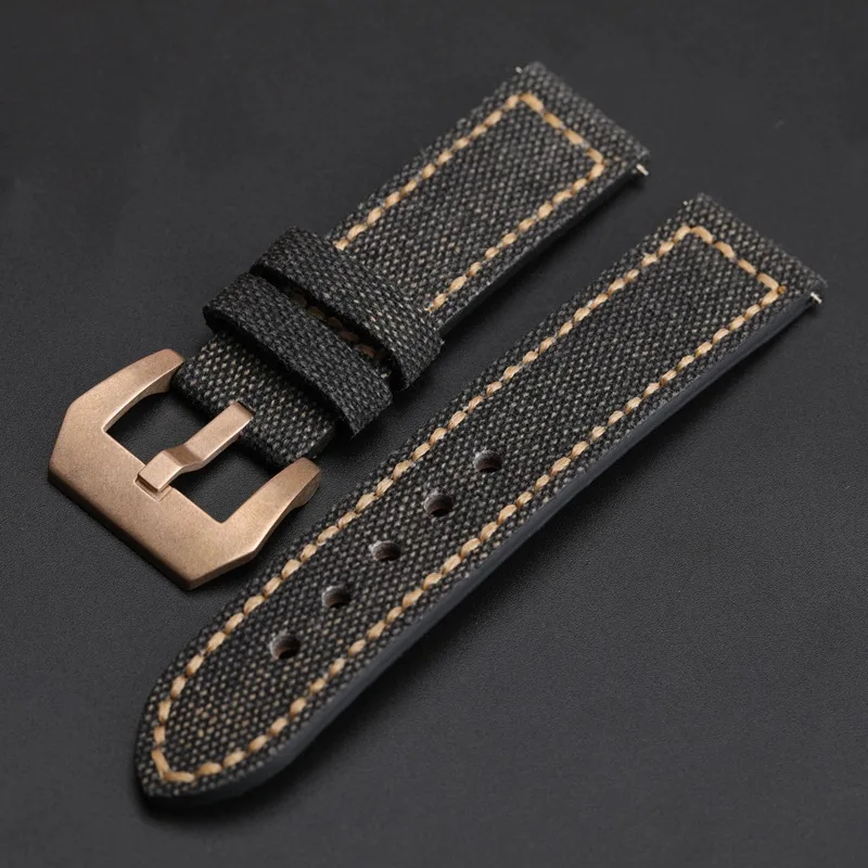 WYGICOO 18 20 22 24mm CUSN8 Bronze Watch Buckle Suitable Leather Strap Buckle Accessories