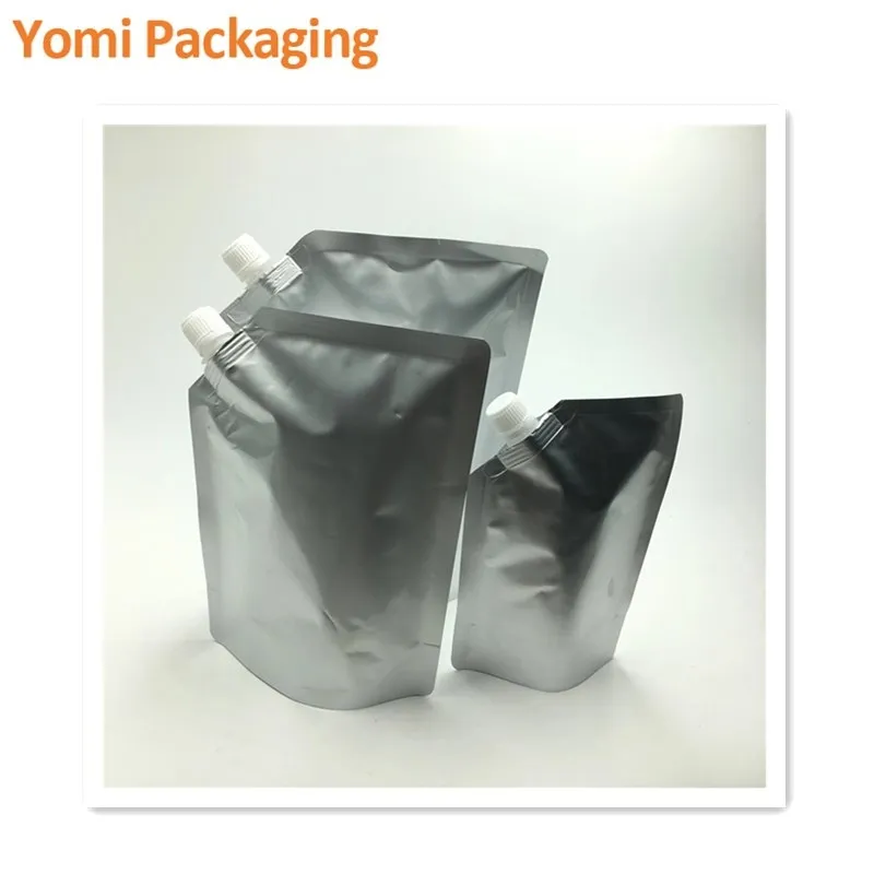 Reusable Food Grade Antistatic Aluminum Foil Aseptic Water Spout Pouch Bag Doypack (1600700923512)