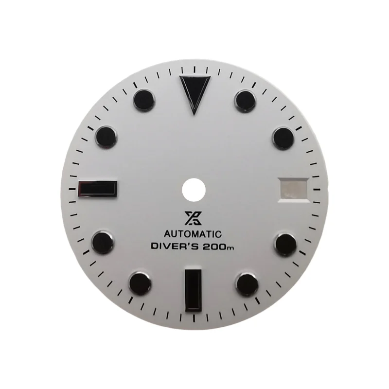 SKX007 Style Watch parts custom watch face fit nh35 movement 8215 luminous 28.5mm Luminous watch dial