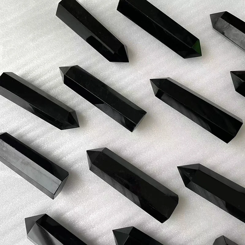 Bulk Sale Natural Clear Rose Quartz Crystal Tower Obsidian Points Wand For Healing