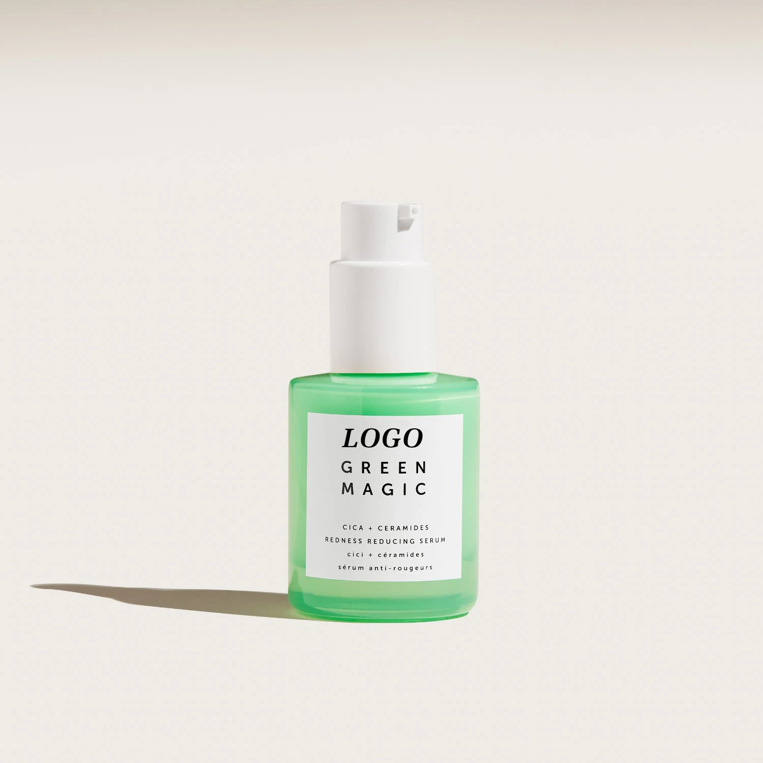 Private Label Skin Care Cica + Ceramide Redness-Reducing Serum Improve Skin Barrier Soothes Dry Irritated Skin With Moisture