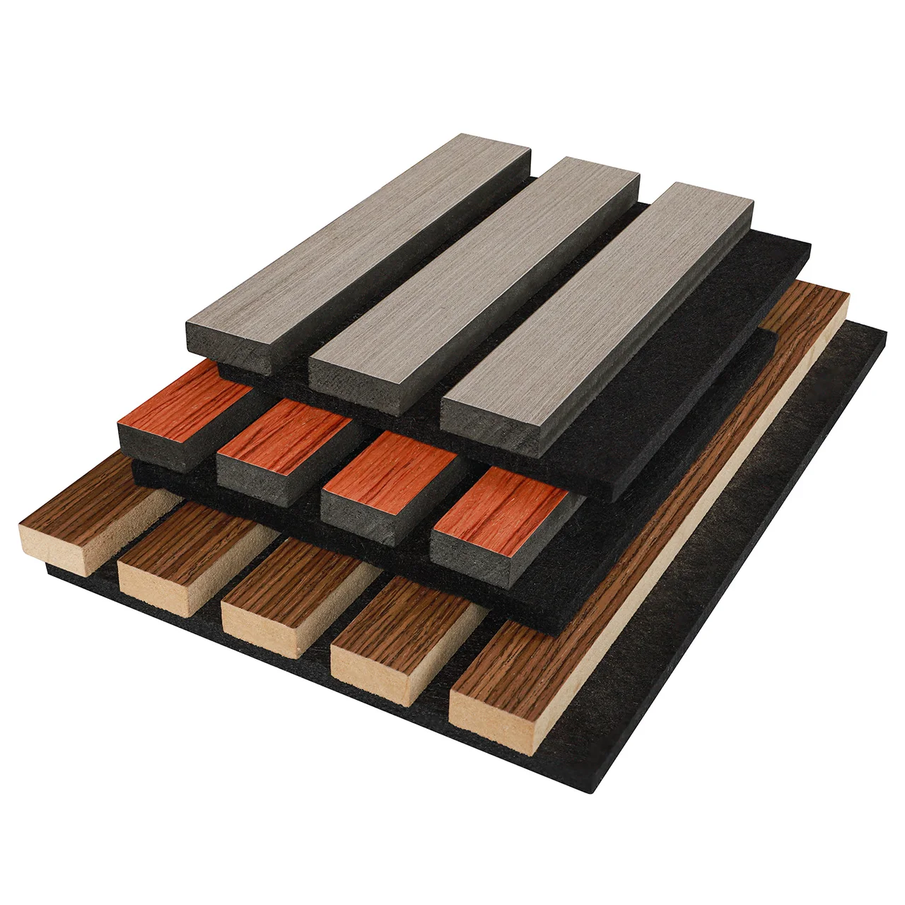 High quality soundproof wall panels MDF akupanel wood slatted wall acoustic felt panels for interior decoration Wall And Ceiling