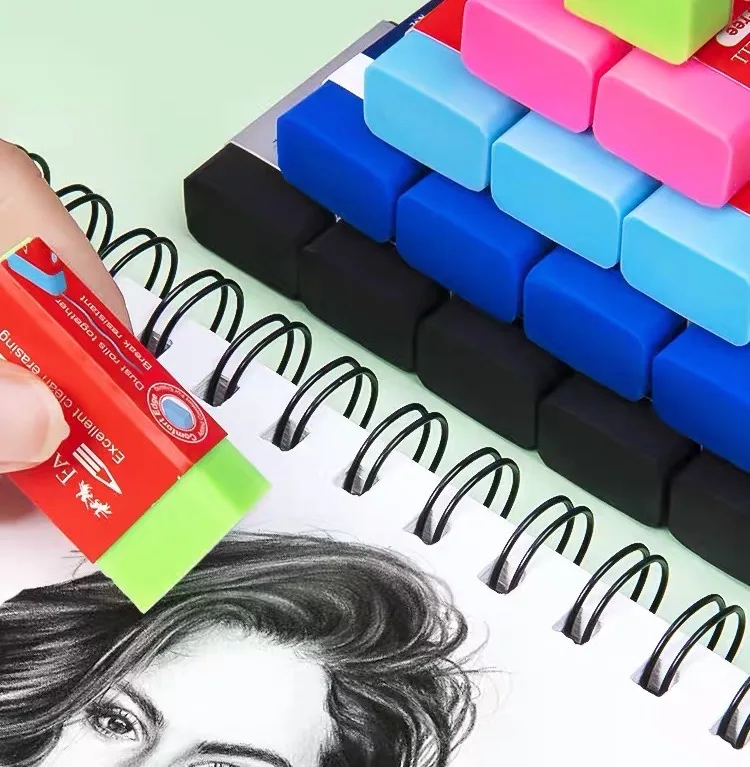 Trumpet wholesale school use erasers simple and practical fancy erasers classic square cute eraser