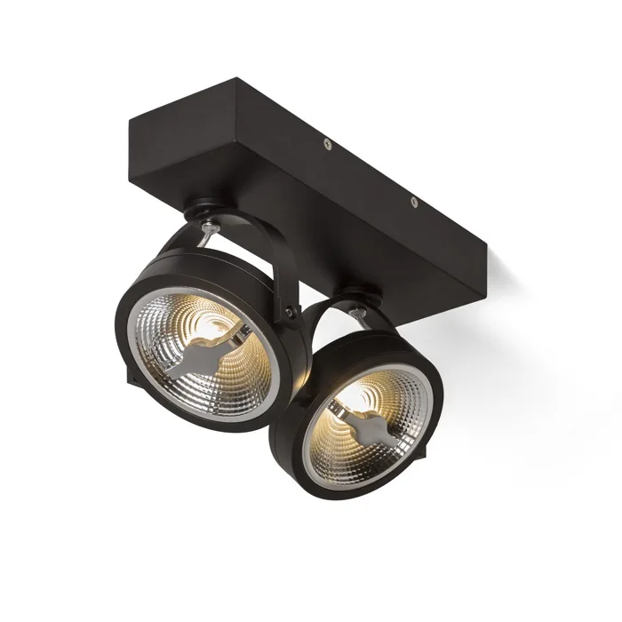 24W AR111 LED Dim to Warm 2000-3000K QR111 GU10 Double Head Indoor Wall Mounted Light