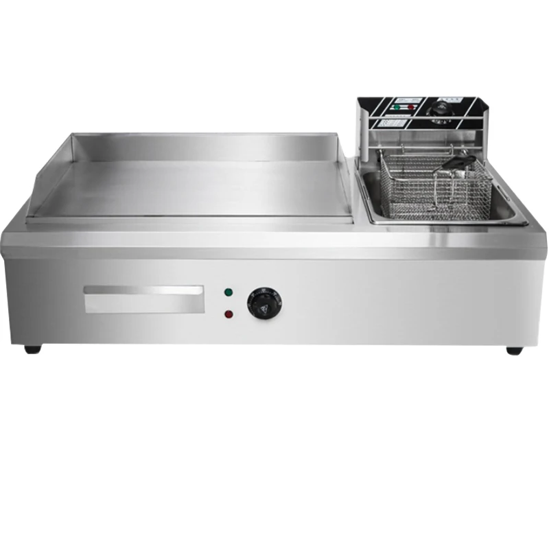 Commercial  Electric Chicken Chip French Fries Fryer Restaurant Fast food Machine Grill Griddle And Deep Fryer Machine