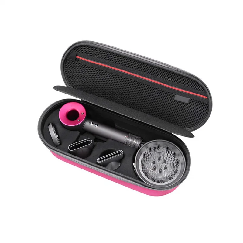 Carrying travel Storage box for Dyson Supersonic Hair Dryer Iron/Fuchsia-Fits All Hair Dryer Accessories