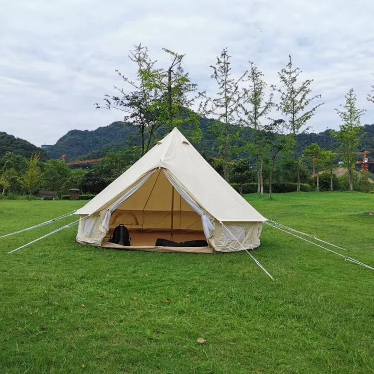 outdoor cotton waterproof canvas bell tent for sale