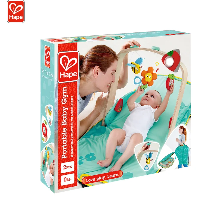 Fitness Frame Toy Play Gym Wooden Play Gym Activity Soft Mat Baby Play Gym