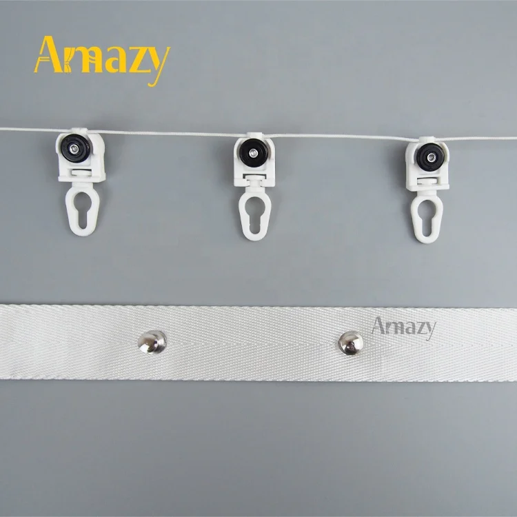 Modern Wall Mounted S-Type Rod S Wave Rail Ripple Fold Curtain Tape Safe Wave Curtain Tape