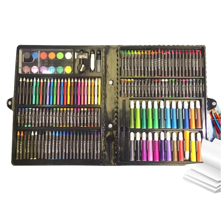 Hot sale 168pcs PVC case drawing painting set stationery Art Set for children