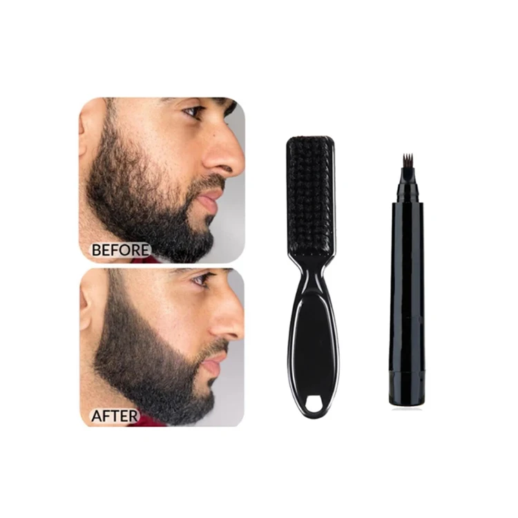 Waterproof beard care pencil filler pen beard dye men beard pencil filling pen kit