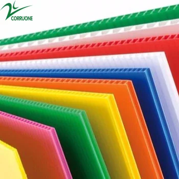 Promotional various durable using high quality PP corrugated plastic sheet hollow Conducting pp board