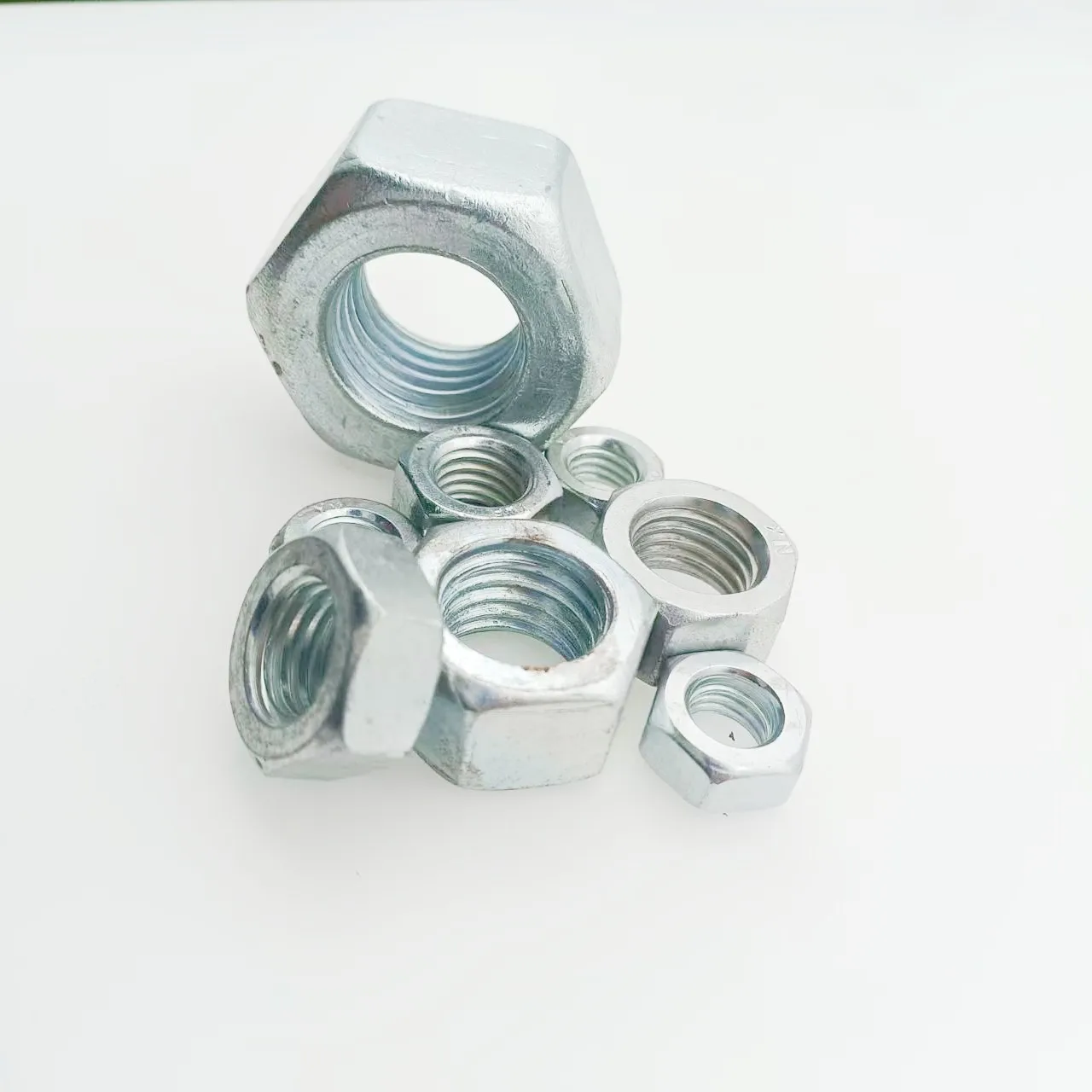 DIN934 Hexagon Nuts Grade 8 12 High Strength High Quality Black Oxide Zinc Hot-galvanized China Factory Hebei Junchuang