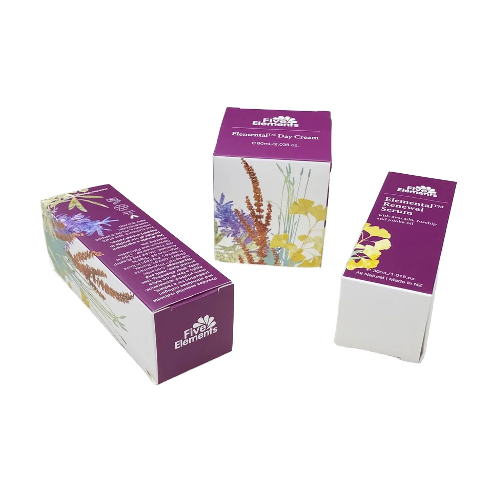 Custom Printed Cardboard Packaging for Cosmetics Small Perfume Bottle Paper Boxes for Lipstick Face Cream Food Safe Folders