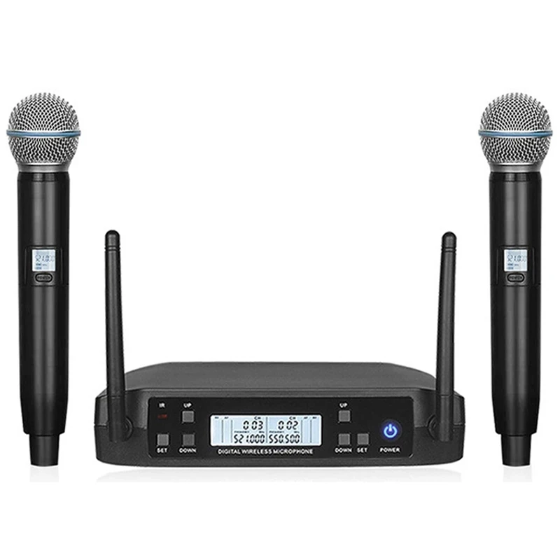 Хит продаж профессиональный ручной динамический микрофон FM GLXD4 Beta87a для вокала Beta58a беспроводной Sm58 Для