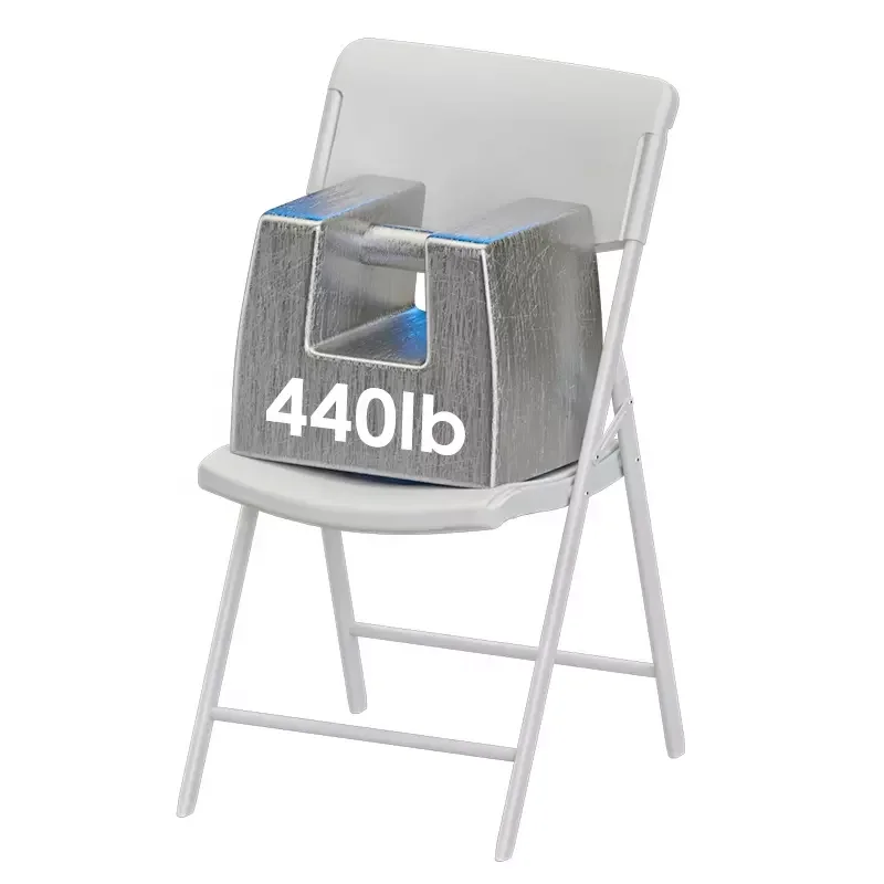 Hot Product 44*52*80cm Portable Backrest Foldable Plastic Folding Chair for Events