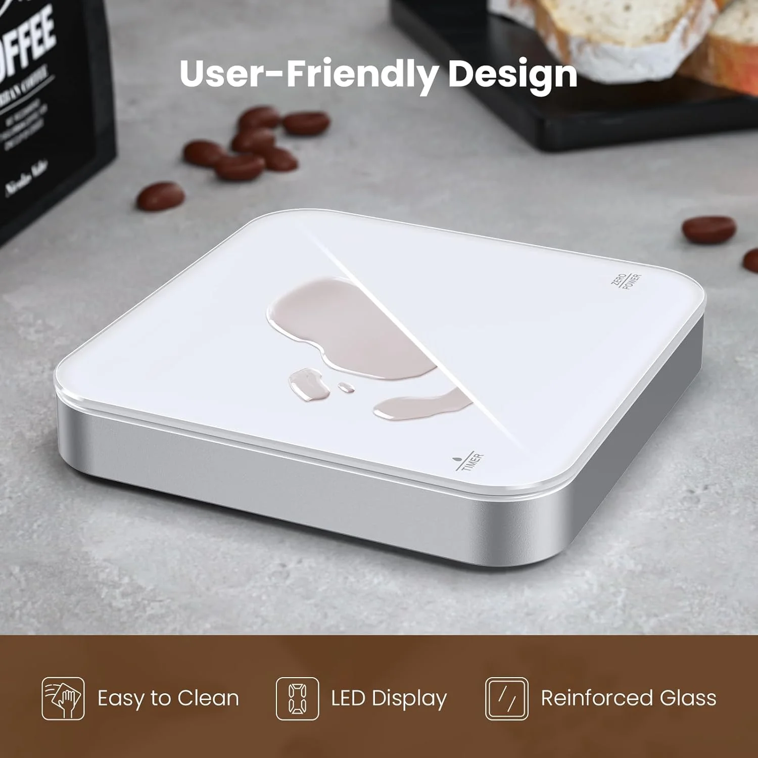 Wholesale Smart Digital USB Portable Highly Accurate Touch Household Kitchen Digital Coffee Scale