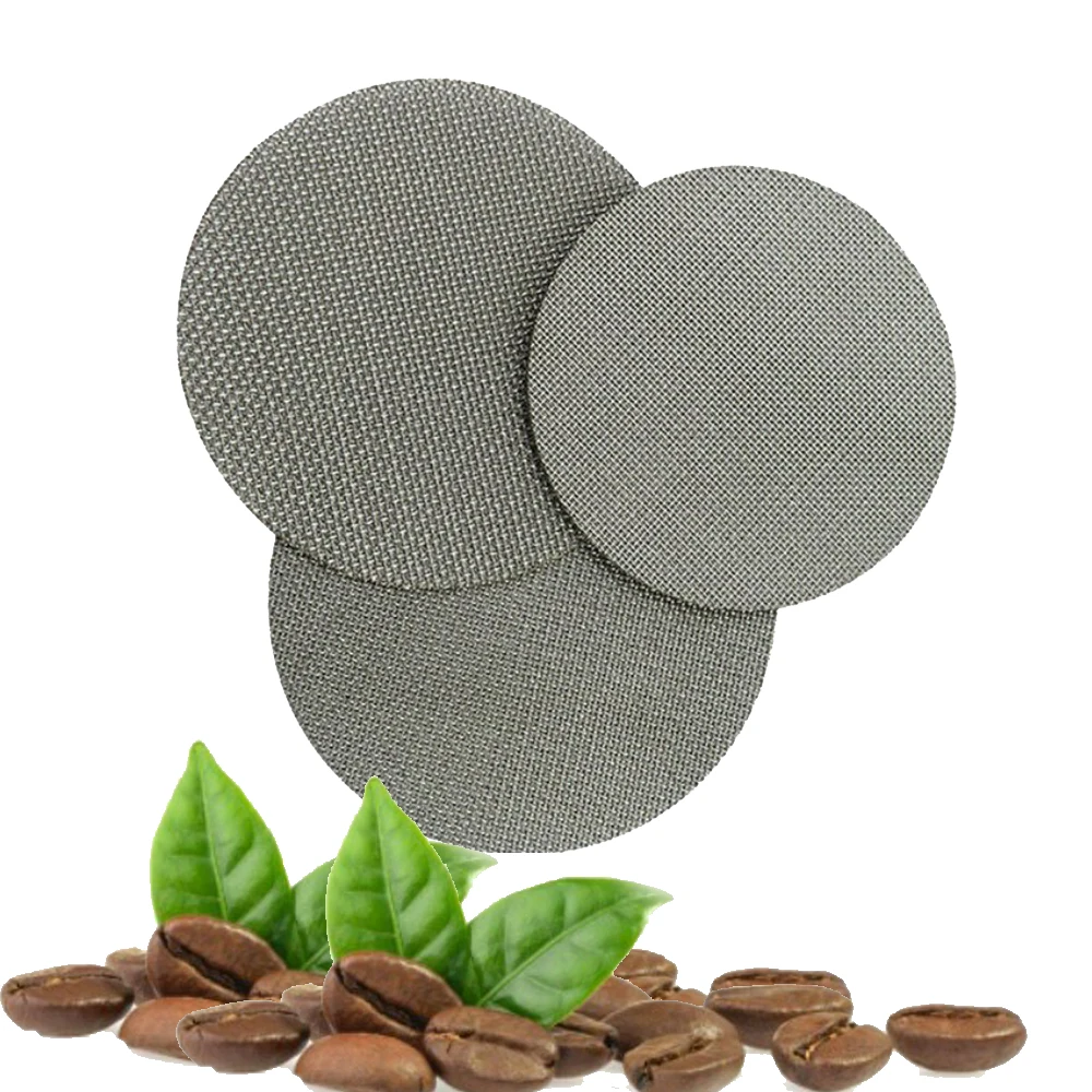 Reusable Mesh Filter 49 51 53.5 54 58 58.5mm  316L Stainless Steel Coffee Puck Screen Metal Mesh Strainer Coffee Filter Disc