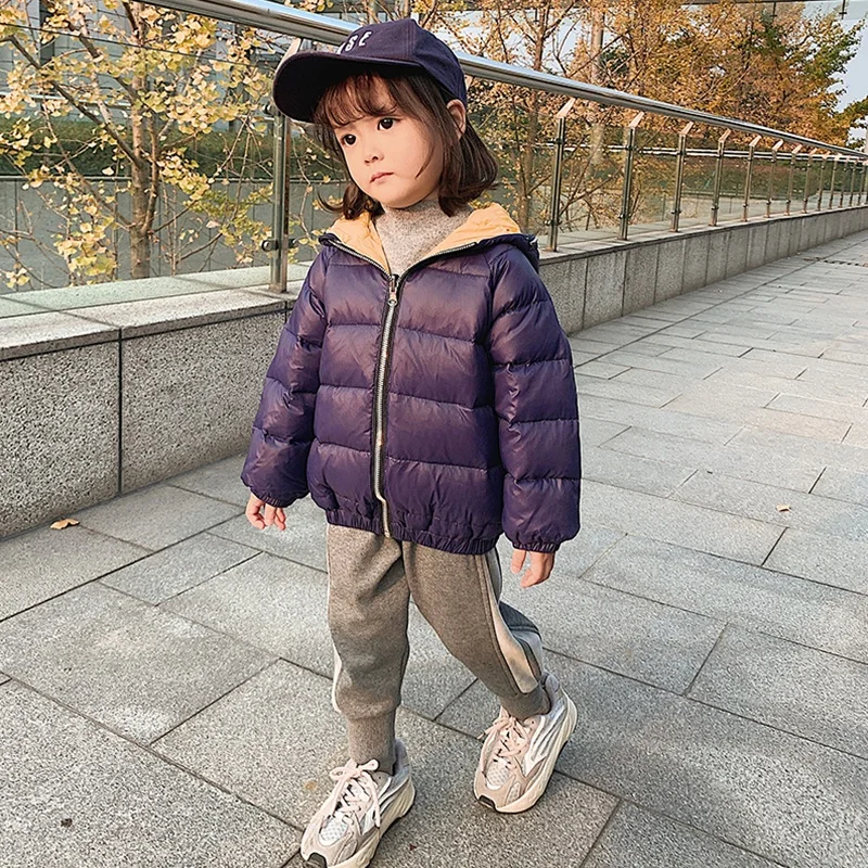 custom  Cross-border direct supply korean style kids clothing girls jacket winter down coat