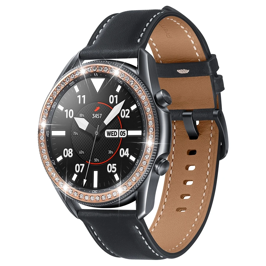  Для Galaxy Watch 3 алмазная рамка для Samsung 41 мм Рамка чехол Защитная Женская металлическая кольцо