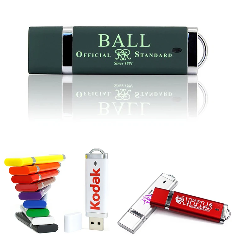 Pendrive promotional business gift   Cheap plastic USB stick High-quality plastic flash drive Custom logo USB drive