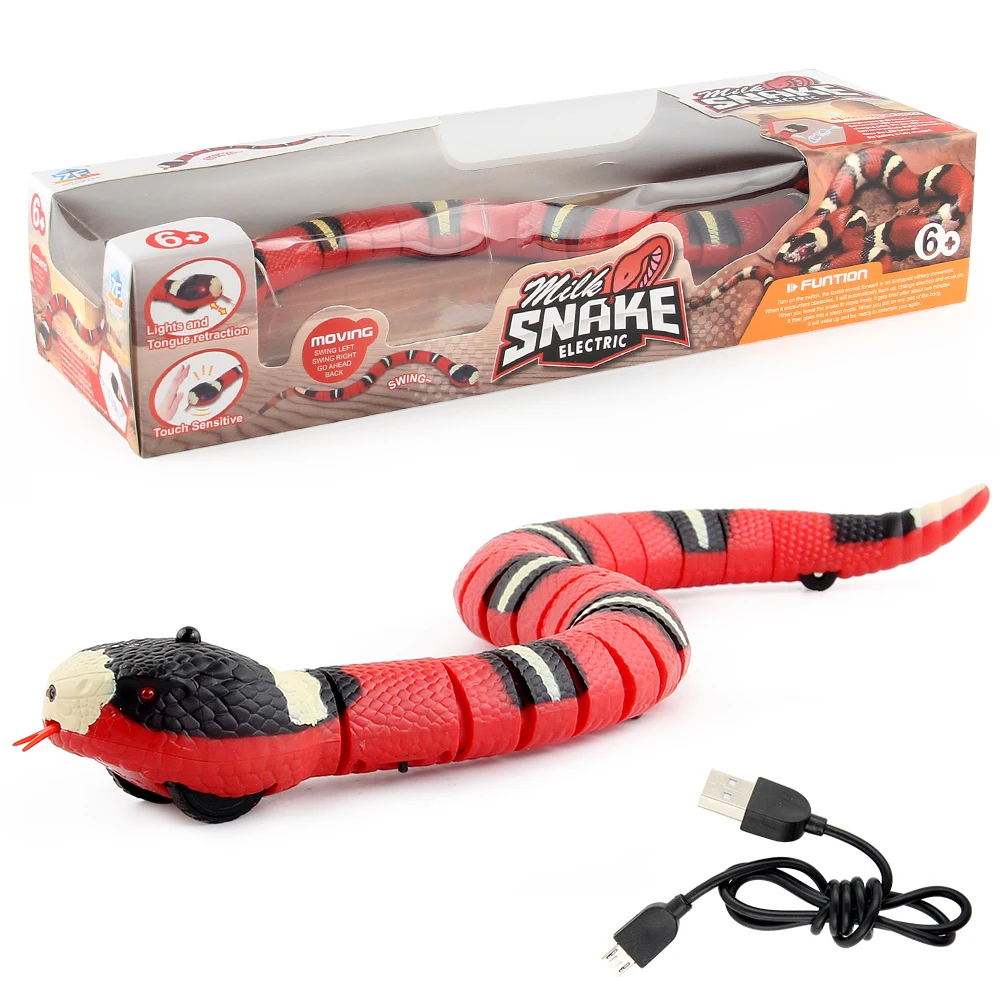 Snake Light and Tongue Retraction Touch Sensitive Moving Snake Toy