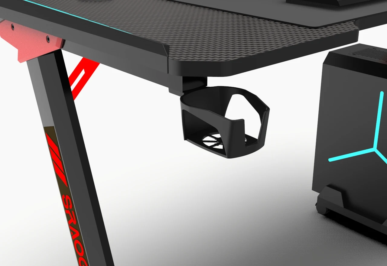 Luxury ergonomic computer table gaming pc laptop table set